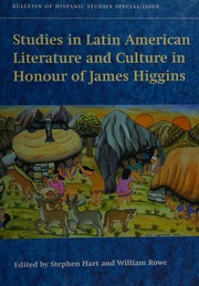 Front cover of Studies in Latin American literature and culture in honour of James Higgins by Higgins, James