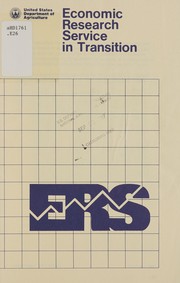 Front cover of Economic Research Service in transition. -- by Unknown