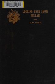 Front cover of Looking back from Beulah by Alma White