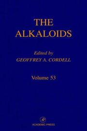 Cover of Chemistry and Biology, Volume 53 (The Alkaloids) by Geoffrey A. Cordell