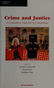 Front cover of Crime and justice by Kathleen Daly