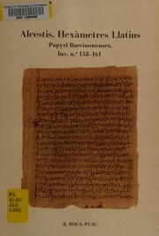 Cover of Alcestis, hexàmetres llatins by Ramón Roca-Puig