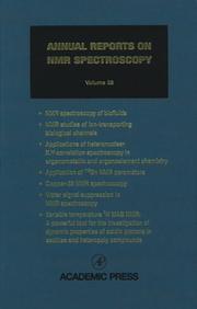 Cover of Annual Reports on NMR Spectroscopy, Volume 38 (Annual Reports on Nmr Spectroscopy) by Graham A. Webb