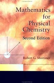 Cover of Mathematics for physical chemistry by Robert G. Mortimer