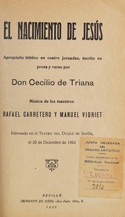 Front cover of El nacimiento de Jesús by Rafael Carretero