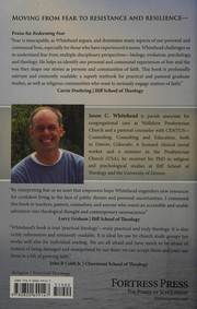 Front cover of Redeeming fear by Jason C. Whitehead