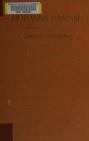 Front cover of Mohammedanism by Christian Snouck Hurgronje