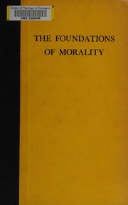 Front cover of The foundations of morality by Henry Hazlitt