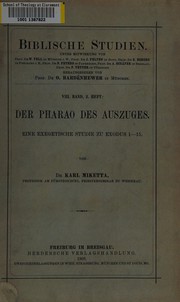 Front cover of Der Pharao des Auszuges by Karl Miketta