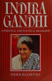 Cover of Indira Gandhi by Inder Malhotra