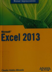 Cover of Manual imprescindible de Excel 2013 by Claudia Valdés-Miranda Cros