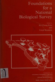 Front cover of Foundations for a national biological survey by Ke Chung Kim