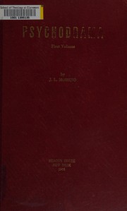 Cover of Psychodrama by Moreno, J. L.