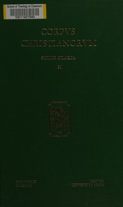 Cover of Refutationes Duo Operis Gregorii Palamae Cui Titulus Dialogus Inter Orthodoxum Et (Corpus Christianorum) (Greek Edition) by Gregorios Akindynos