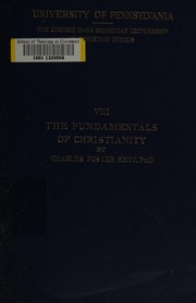 Cover of The fundamentals of Christianity by Charles Foster Kent