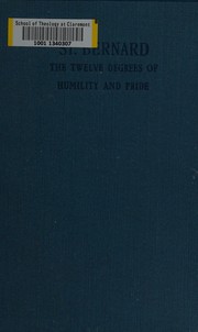 Cover of The twelve degrees of humility and pride by Saint Bernard of Clairvaux