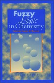 Cover of Fuzzy logic in chemistry by Dennis H. Rouvray