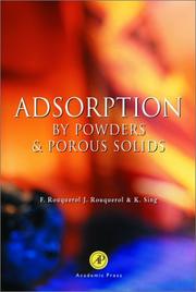 Front cover of Adsorption by powders and porous solids by Jean Rouquerol