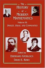 Front cover of The history of modern mathematics by Symposium on the History of Modern Mathematics (1989 Vassar College)