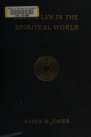 Front cover of Social law in the spiritual world by Rufus M. Jones