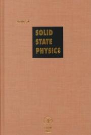 Cover of Solid State Physics by Henry Ehrenreich