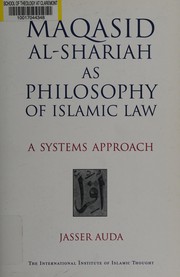 Front cover of Maqasid al-shariah as philosophy of Islamic law by Jasser Auda