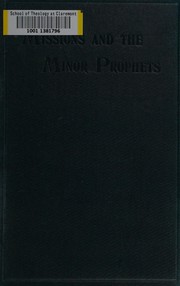 Front cover of Missions and the minor prophets by F. S. Guy Warman