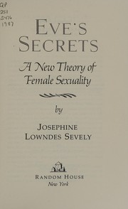 Cover of Eve's Secrets by Josephine Lowndes Sevely
