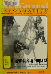 Front cover of Small arms, big impact by Consultation on Microdisarmament (1998 Rio de Janeiro, Brazil)
