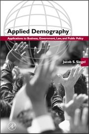 Cover of Applied Demography by Jacob S. Siegel
