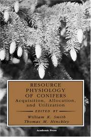 Front cover of Resource Physiology of Conifers by Unknown