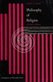 Front cover of Philosophy of religion by John Harwood Hick