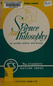 Front cover of Science and philosophy by Alfred North Whitehead