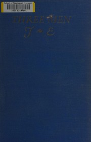 Cover of Three Men by Evans, Jean
