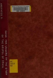 Cover of Guide for leaders of the study of the Gospel of John by Georgia Elma Harkness