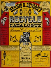 Cover of Recycle catalogue by Dennis C. Benson
