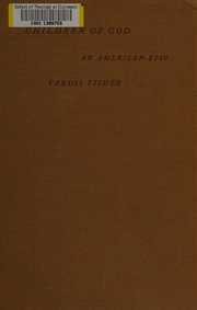 Front cover of Children of God by Vardis Fisher