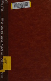 Cover of Jesus und die Wüstengemeinde am Toten Meer by Ethelbert Stauffer