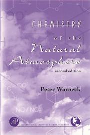 Front cover of Chemistry of the natural atmosphere by Peter Warneck