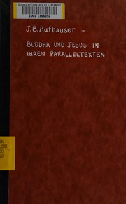 Front cover of Buddha und Jesus in ihren Paralleltexten by Johann Baptist Aufhauser