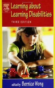 Cover of Learning About Learning Disabilities by Bernice Y.L. Wong