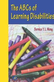 Front cover of The ABCs of learning disabilities by Bernice Y. L. Wong