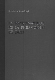 Front cover of LA PROBLEMATIQUE DE LA PHILOSOPHIE DE DIEU by Stanisław Kowalczyk