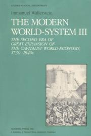 Front cover of The second era of great expansion of the capitalist world-economy, 1730-1840s by Immanuel Maurice Wallerstein