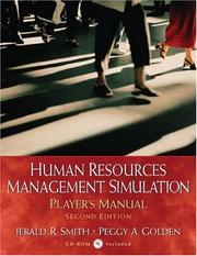 Cover of Human Resources Management Simulation by Jerald R. Smith