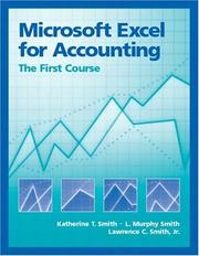 Cover of Microsoft Excel for Accounting by Katherine T. Smith