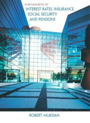 Front cover of Mathematics of Interest Rates, Insurance, Social Security, and Pensions by Robert Muksian