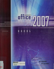 Cover of Microsoft Office Excel 2007 by Timothy J. O'Leary