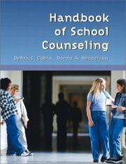 Front cover of Handbook of school counseling by Debra C. Cobia