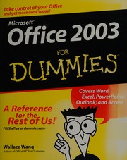 Cover of Office 2003 for dummies by Wallace Wang